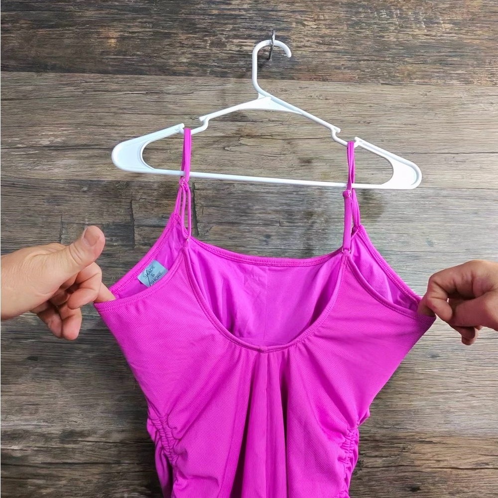 Shade & Shore Bright Pink Women's One Piece Swimsuit - Picture 3 of 10